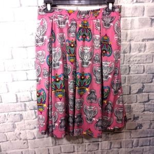 LulaRoe Owl Madison Skirt L